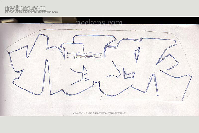 Ball point pen on paper, 1994