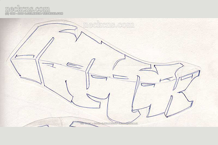 Ball point pen on paper, 1994