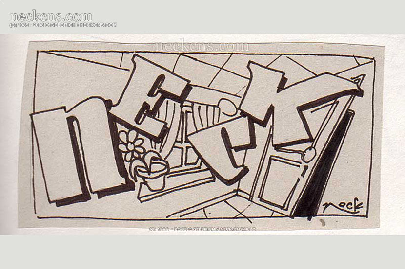Ball point pen on paper, 1994