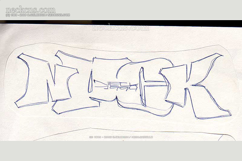 Ball point pen on paper, 1994