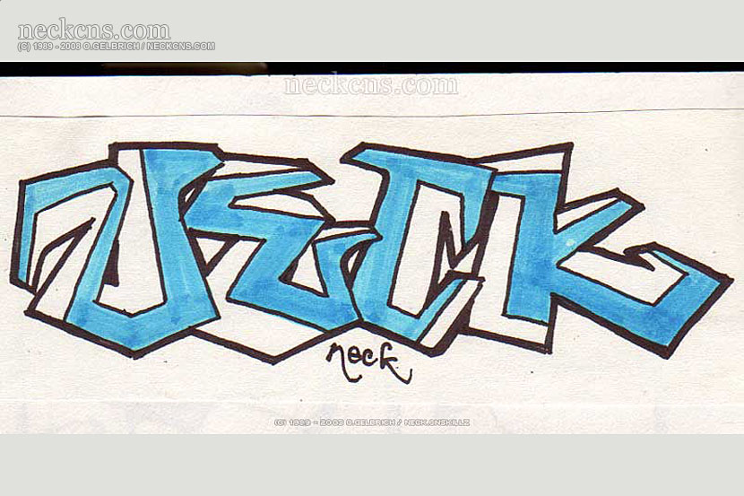 Felt pen on paper, 1995