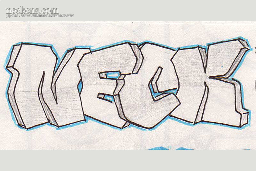 Felt pen on paper, 1995