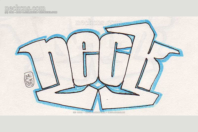 Felt pen on paper, 1995