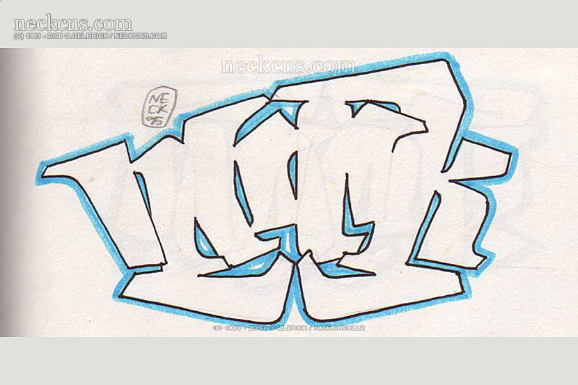 Felt pen on paper, 1995