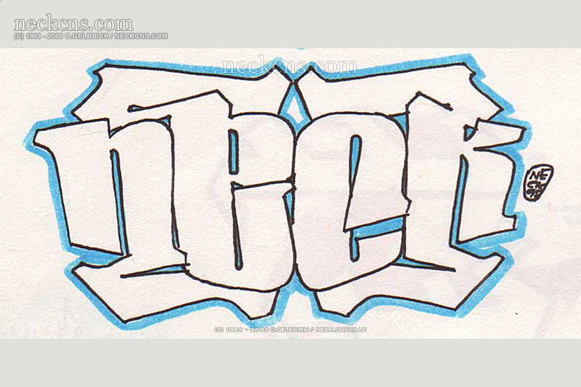 Felt pen on paper, 1995