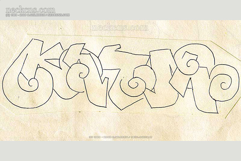 Felt pen on paper, 1995