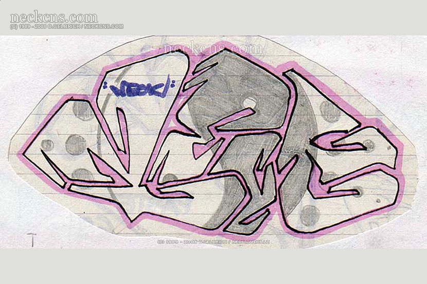 Felt pen on paper, 1995