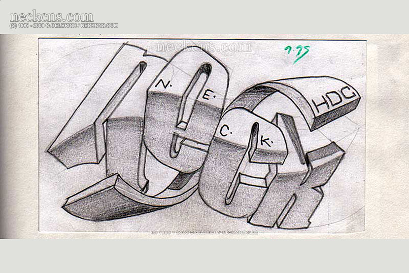 Felt pen on paper, 1995
