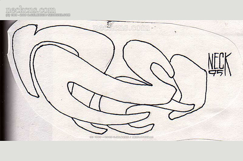 Felt pen on paper, 1995